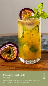 Passion Fruit Mojitoo - Two Point Oh dubai