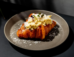 Mushroom & Eggs Croissant  - PDL Coffee Co. sharjah