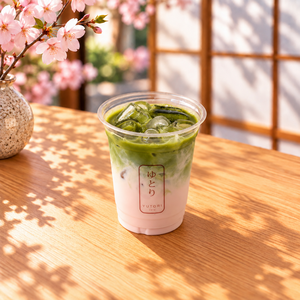 Iced Strawberry Matcha - Yutori Cafe dubai