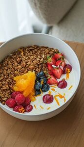 Fresh Berry Muesli Bowl - Pulse Cafe sharjah
