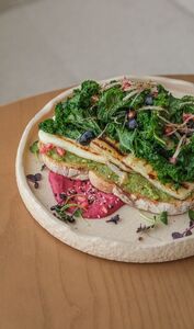Grilled Halloumi Toast - Pulse Cafe sharjah