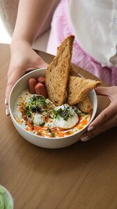 Silky Turkish Eggs - Pulse Cafe sharjah