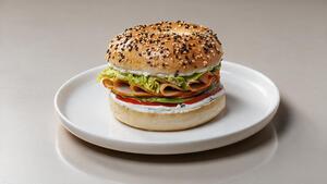Turkey Avocado Bagel - Around The Block dubai