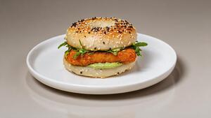 Halloumi and Pesto Bagel - Around The Block dubai