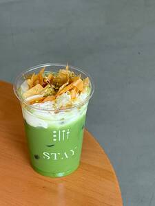  Baklava Cheesecake Matcha  - Stay Cafe dubai