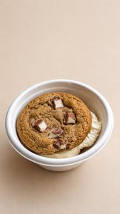 Underbaked Kinder Cookie with Vanilla Ice Cream - Browns Bakery sharjah