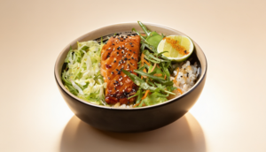 Teiryaki Salmon Bowl - Around The Block al-dhaid