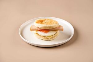 Turkey & Egg English Muffin Sandwich - Town Bakery dubai