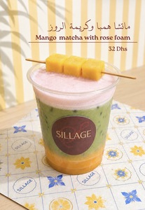 Mango Matcha with Rose Foam - Sillage al-ain
