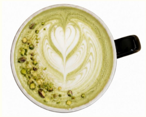 Hot Pistachio Latte - Otaku Cafe ras-al-khaimah