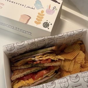 Pesto & Egg Toastie - Fermented Bakery khor-fakkan