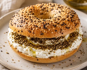 Labneh Zaatar Bagel - Tino dubai