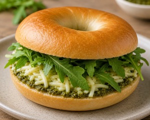 Pesto Mozzarella Bagel - Tino dubai