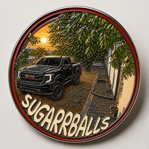 Sierra metal sticker - Sugarr Balls sharjah