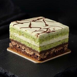 Pista Chocolate Cake Slice - Vitality Cafe sharjah