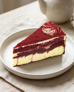 Red Velvet Cheesecake - Vitality Cafe sharjah