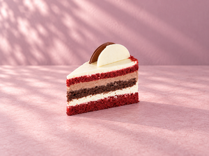 Choco Red Velvet Cake Slice - Vitality Cafe sharjah