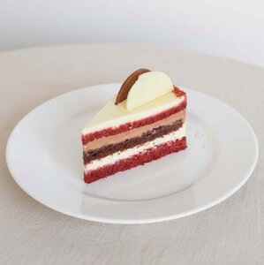 Choco Red Velvet Cake Slice - Vitality Cafe sharjah