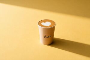 Hot Latte - Hasad Cafe حصاد كافيه al-dhaid