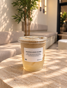 Hojicha Coco Cloud - Hooq Cafe dubai