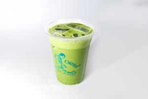 Iced Matcha Latte - Orbit Cafe al-dhaid