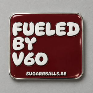 Fueled by V60 Metal Sticker - Sugarr Balls sharjah