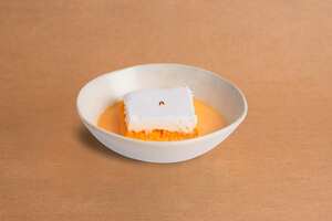 Saffron Milk Cake - Crane Cafe MBZ City abu-dhabi