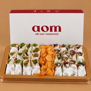 Mini Chicken Taco Box (12 pcs) - AOM Cafe sharjah