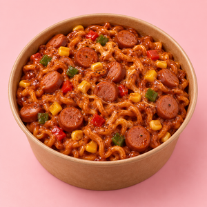 Spicy Cheesy Sausage Noodle Fiesta - MAMAMEZA abu-dhabi