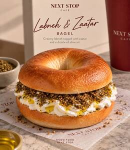 Labneh&Zaatar Bagel - Next Stop dubai