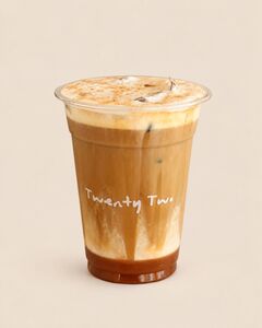 Carrot Cake Latte - Twenty Two Cafe sharjah