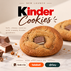 Kinder Cookie - Obsesssed Cafe dubai