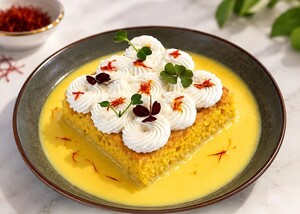 Milk Saffron Cake - Chawa Japan sharjah