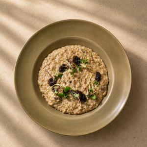 Truffle Mushroom Risotto - ZOI Cafe AlJimi al-ain