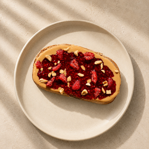 Peanut Butter Jam Toast - ZOI Cafe AlJimi al-ain