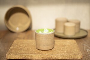 Hot Matcha Latte - ZOI Cafe AlJimi al-ain