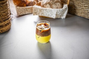 Iced Saffron Latte - ZOI Cafe AlJimi al-ain