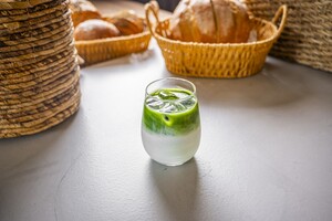 Iced Matcha Latte - ZOI Cafe AlQattara al-ain