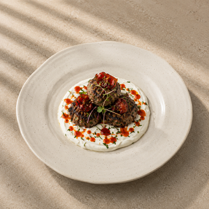 Meatballs with Herbed Greek Yogurt - ZOI Cafe AlQattara al-ain