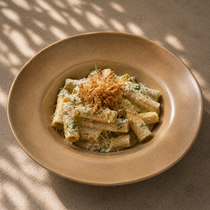Truffle Cream Rigatoni - ZOI Cafe AlQattara al-ain