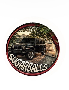 Black Jeep Metal Sticker - Sugarr Balls sharjah
