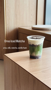 Oreo Iced Matcha  - Recet Specialty Coffee dubai