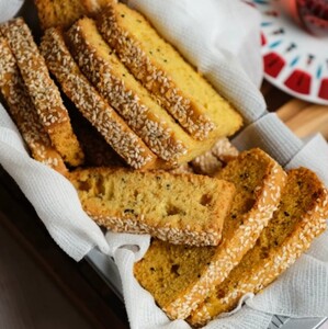 Saffron & Black Seeds Rusk - Artocolate dubai