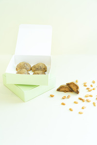4 Pieces Peanut Butter Kunafa Cookies  - Pistachio Box dubai