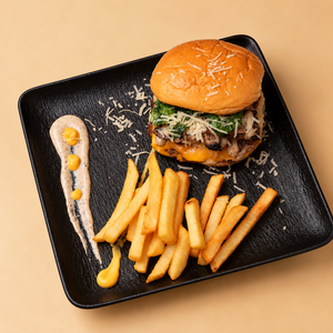 Truffle Smash Burger - My Space Cafe sharjah