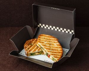 Pesto Mozzarella Sandwich - Press AlQana abu-dhabi