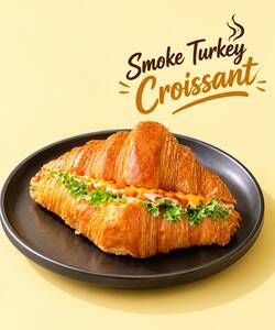Smoke Turkey Croissant - Hasad Cafe حصاد كافيه al-dhaid