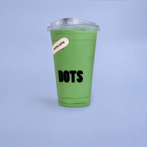 Matcha Latte + - Dots Cafe abu-dhabi