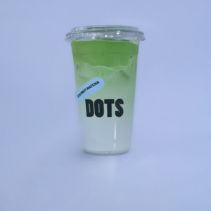 Coconut Matcha + - Dots Cafe abu-dhabi