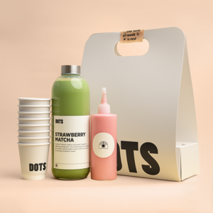 Strawberry Matcha (1 liter) - Dots Cafe abu-dhabi